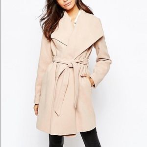 NEW LOOK (BLACK) brand belted coat
